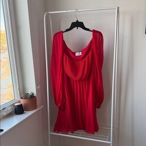 ASOS Curve Holiday Red Dress